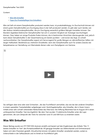 Zentrifuge Saft ist kein Geheimnis mehr -- 2020