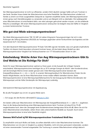 Gerüchteküche am brodeln über Ablufttrockner Vergleich -- 2020