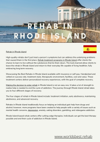 Rehab Centers in Rhode Island