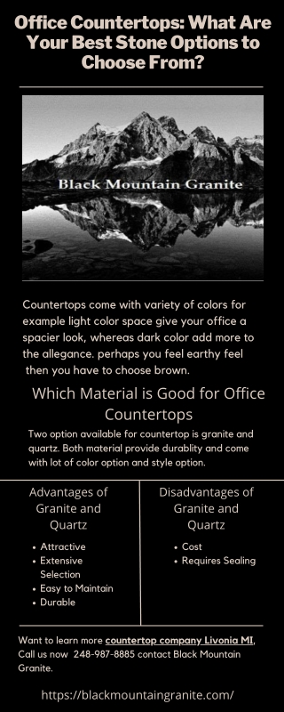 Office Countertops What Are Your Best Stone Options to Choose From