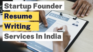 Startup Founder Resume Writing Services In India