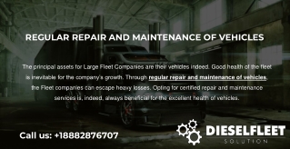 Regular Repair and Maintenance of Vehicles