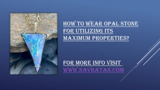 wear opal gemstone