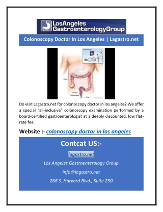 Colonoscopy Doctor In Los Angeles | Lagastro.net
