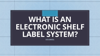 What is an Electronic Shelf Label System