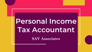 Personal Income Tax Accountant manage your finances well