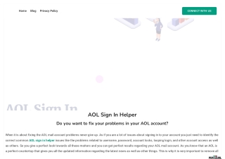 AOL sign in helper