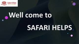 Get the Marketing for Travel Agency at Safari Helps