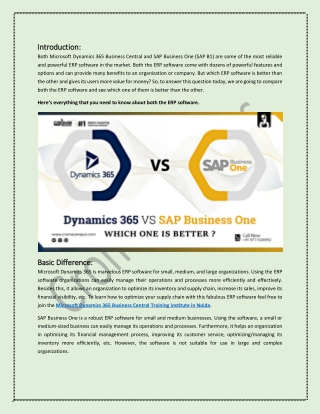 Microsoft Dynamics 365 Business Central Vs Sap B1  Which One Is Better