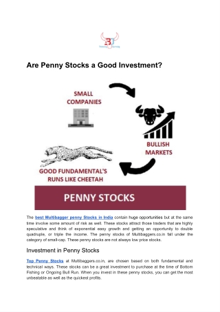 Are Penny Stocks a Good Investment