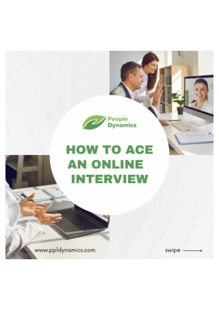 How To Ace An Online Interview - Recruitment Company in Qatar - People Dynamics