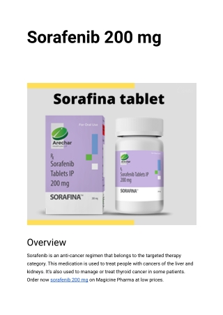 Sorafenib 200 mg