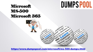 Latest Microsoft MS-500 Practice Exam Test - Secret Of Success | DumpsPool.com