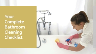 Your Complete Bathroom Cleaning Checklist