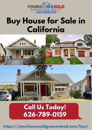 Buy House for Sale in California | Professional Realtors