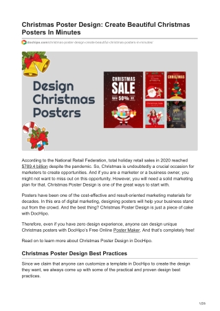 Christmas Poster Design: Create Beautiful Christmas Posters In Minutes
