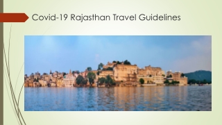 Covid-19 Rajasthan Travel Guidelines