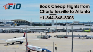 Book Cheap Flights from Charlottesville to Atlanta