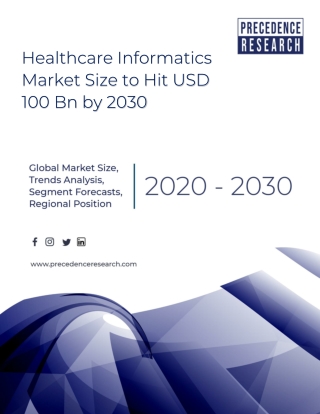 Healthcare Informatics Market Size to Hit USD 100 Bn by 2030