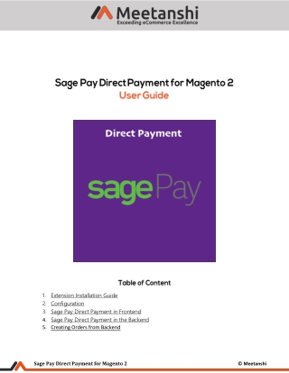 Magento 2 SagePay Integration