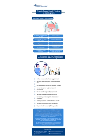 Private sexual health test in Nottingham