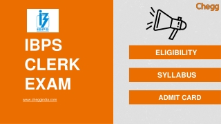 IBPS CLERK Exam