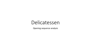 delicatessen opening scene analysis