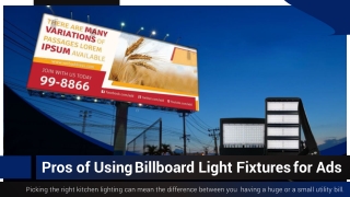 Billboard Light Fixtures are used for Billboards, Signs