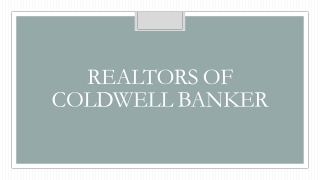 Realtors of Coldwell Banker California