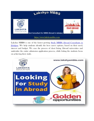 Best Consultant for MBBS Abroad in Jabalpur