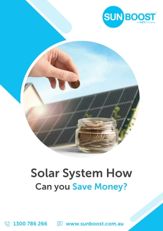 solar system how can you save money?