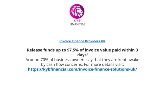 Top Invoice Financing & Factoring UK