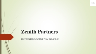 Best Fund Raising Companies in UK - Zenith Partners