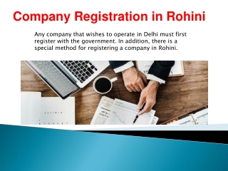 Company registration in Rohini