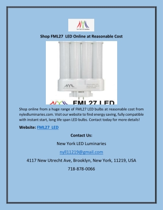 Shop FML27  LED Online at Reasonable Cost