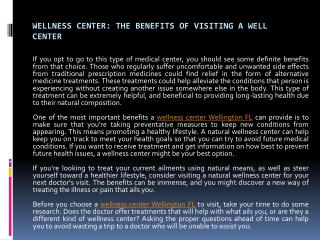 Wellness Center