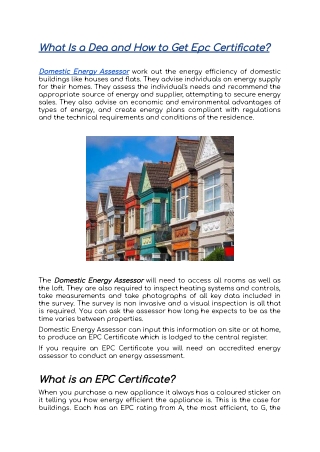 What Is an Epc Certificate?