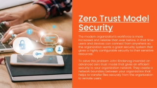 Zero Trust Model Security System!