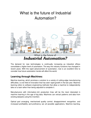 What is the future of Industrial Automation?