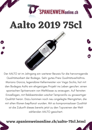 Aalto 2019 0.75cl kaufen online beim