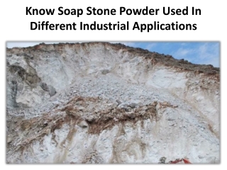 Let's check the Soapstone of applications in detail
