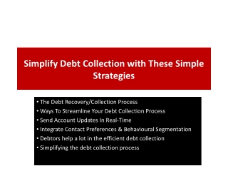 Simplify Debt Collection with These Simple Strategies