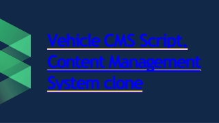 Best Vehicle CMS Script - SCRIPTSTORE.IN