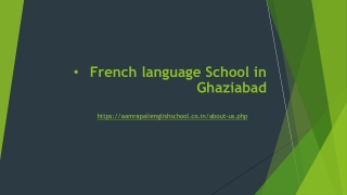 French language School in Ghaziabad_