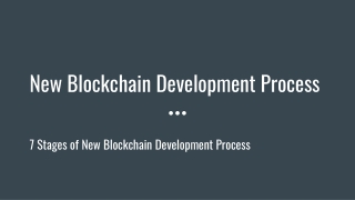 7 Stages of New Blockchain Development Process