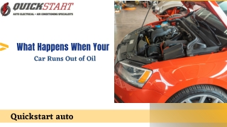 What Happens When Your Car Runs Out of Oil