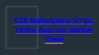 Best Readymade B2B Marketplace Script - SCRIPTSTORE.IN