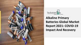Alkaline Primary Batteries Market Trends, Demand, Growth Objectives 2030