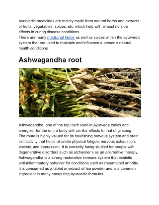 6 AMAZING MEDICINAL HERBS USED IN AYURVEDA