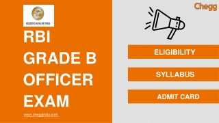 RBI Grade B Exams
